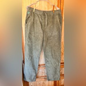 Zumiez Women’s Empyre Cordury Sage Green Loose/Baggy Fit Pants Size M